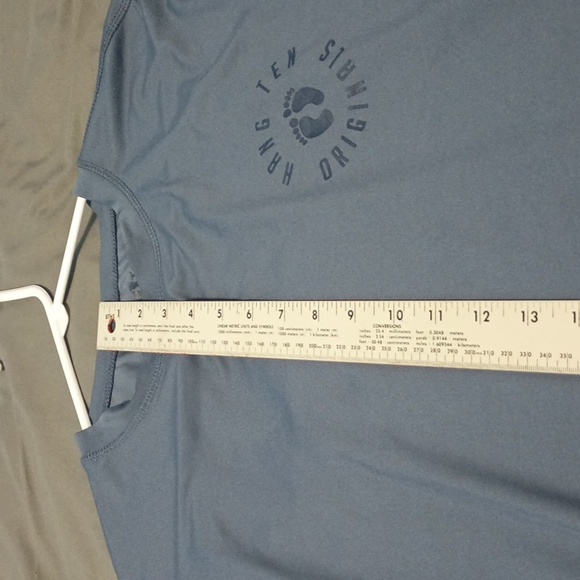 Hang Ten Mens Gray Long Sleeve  Tee Shirt - Picture 4 of 8